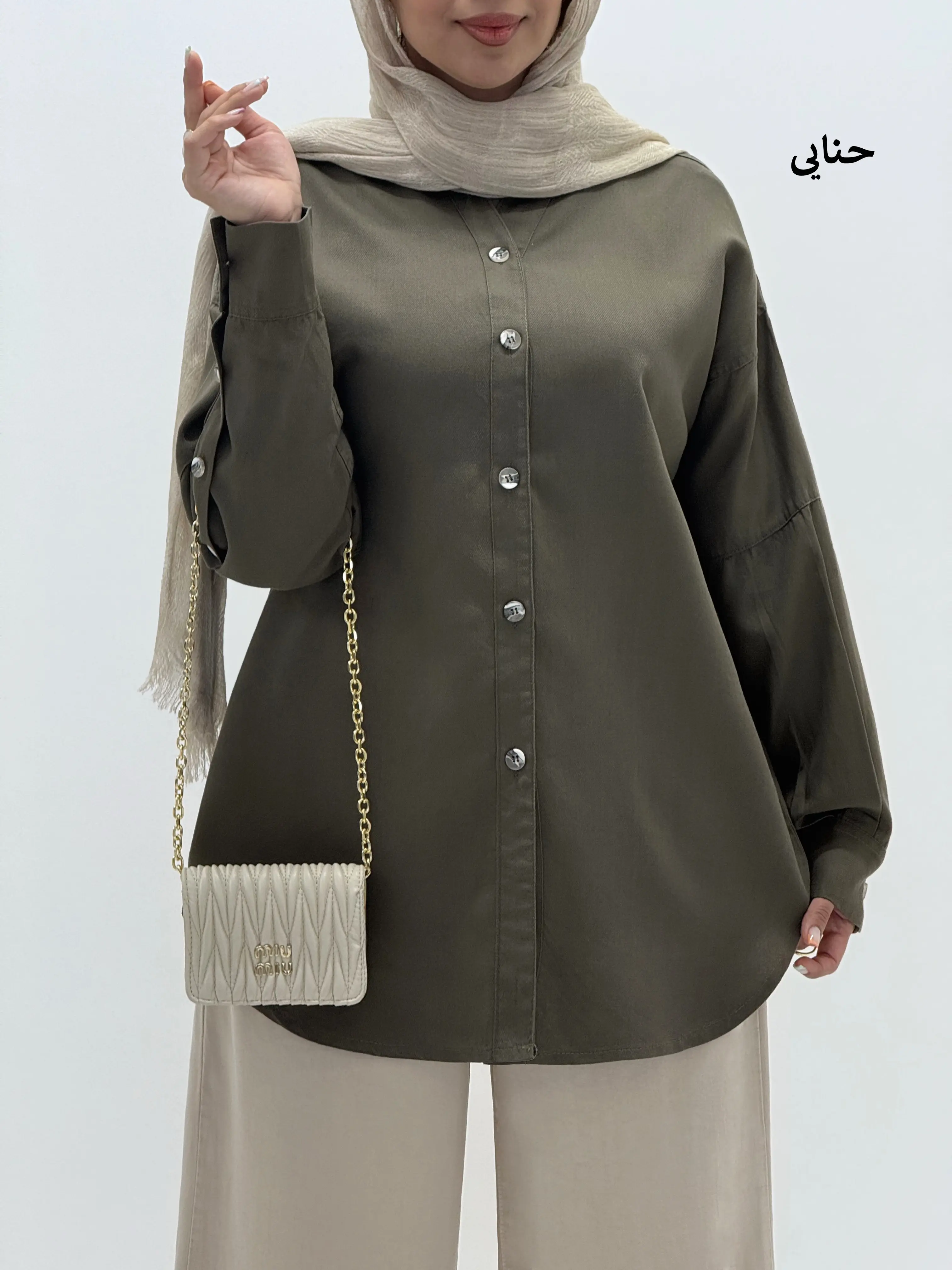 4425-شومیز کتان راشل